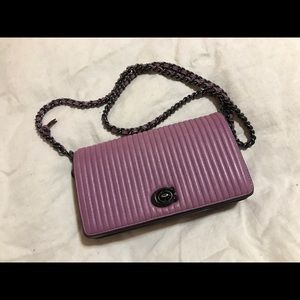Coach Quilted Dinky primrose leather shoulder bag